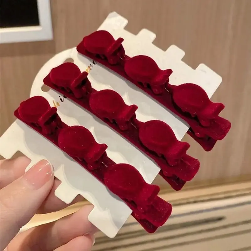 Kẹp Tóc tết Trơn Dụng Cụ Hữu Ích Cho Nữ, Thích Hợp Cho Tóc Mái Và Trán, Tóc Con, Phong Cách Người Nổi Tiếng Trên Internet, Kẹp Mới, cài tóc 2