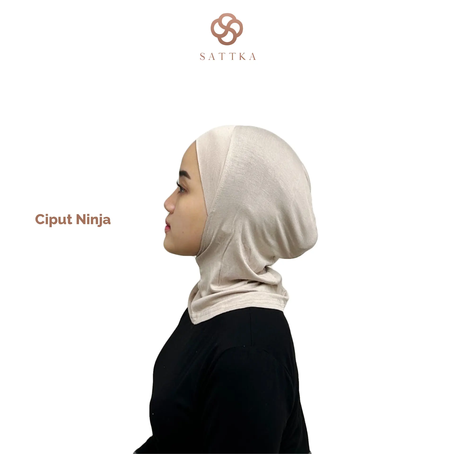 Ciput Ninja / Ninja Dagu Bikin Tirus / Airflow Sattka Basic / Adem Lentur Stretch Katun Jilbab