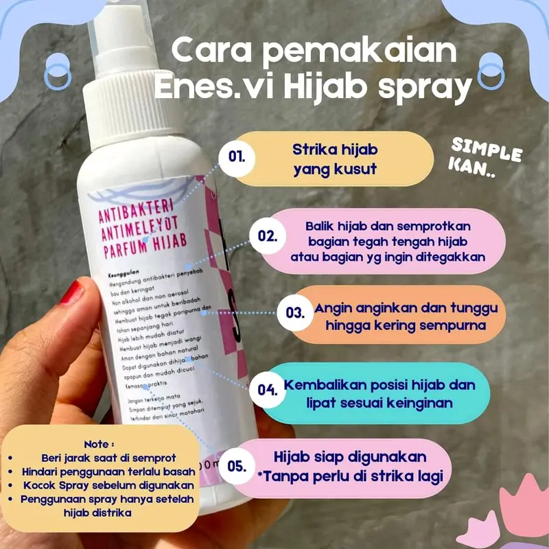 GROSIR List 10  HIJAB SPRAY 1