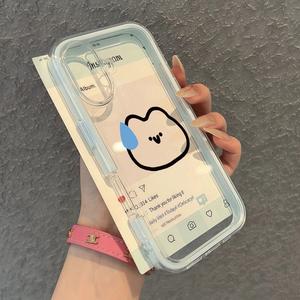 E Sweat Cat FF Compatible with Apple 16 Pro Max/15/14 Pro 3-in-1 12/13 Pro/15 Cute 11 Trendy