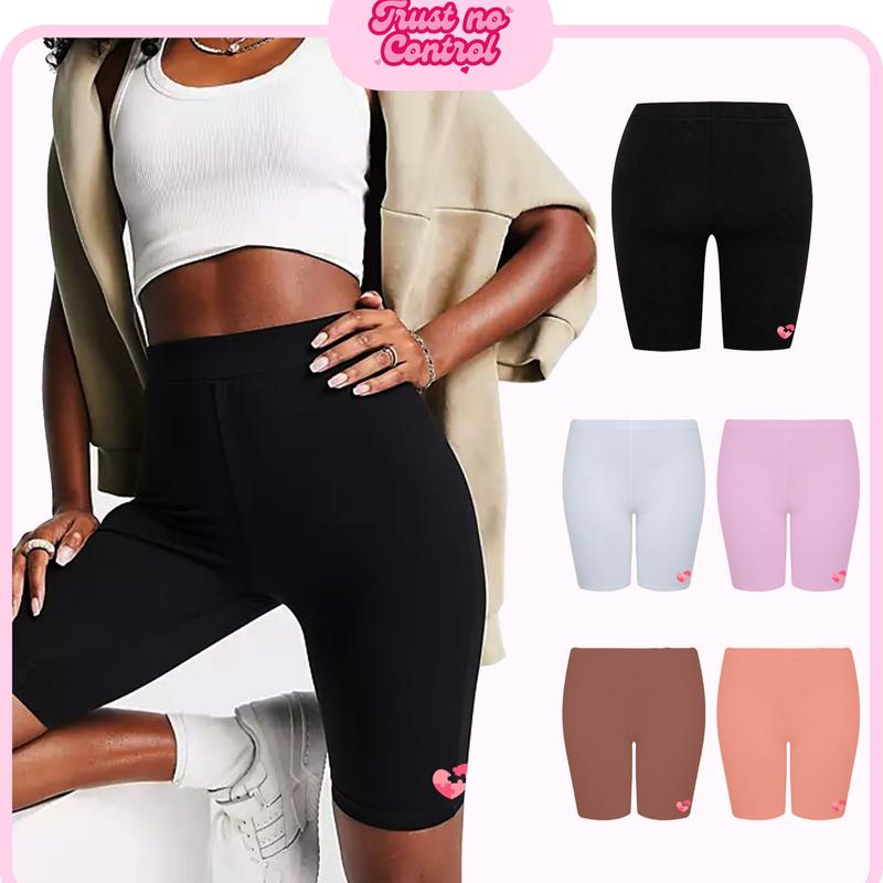 Baby Biker Legging Short Quần Đùi Nữ Thun Dáng Ngắn Ôm Mặc Set Baby Tee Local Brand TNC Đen Trắng Hồng Nâu Freesize Cotton Women 0