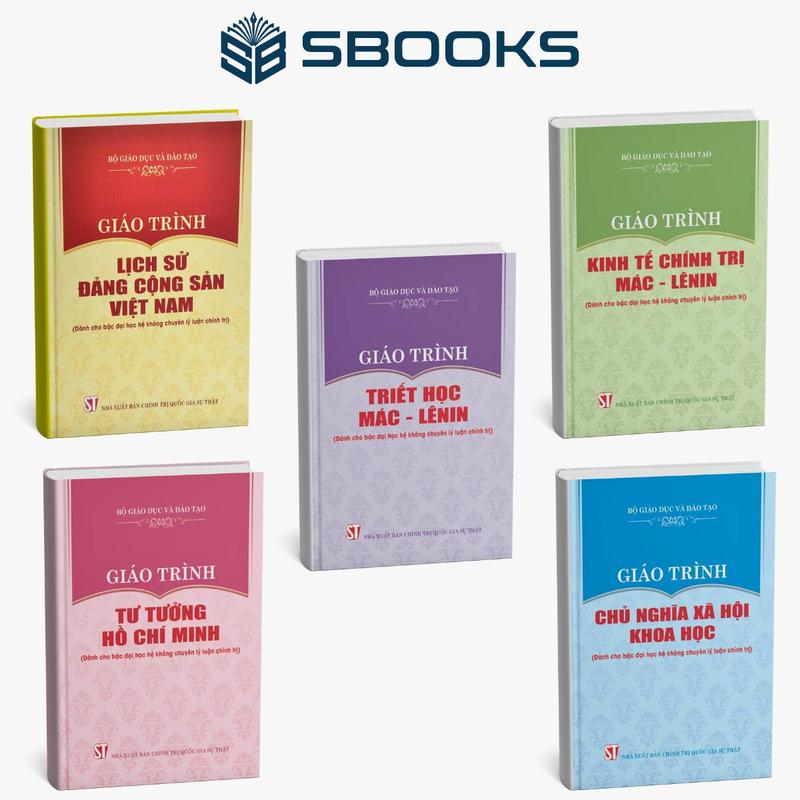  Sách - Combo 5 cuốn Giáo trình Triết học Mác Lênin  Dành cho bậc Đại học hệ không chuyên Lý luận chính trị  - SBOOKS 