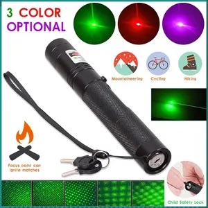 Laser Leser Hijau Green Laser Pointer Jarak Jauh 303 Baterai Charge Original Senter
