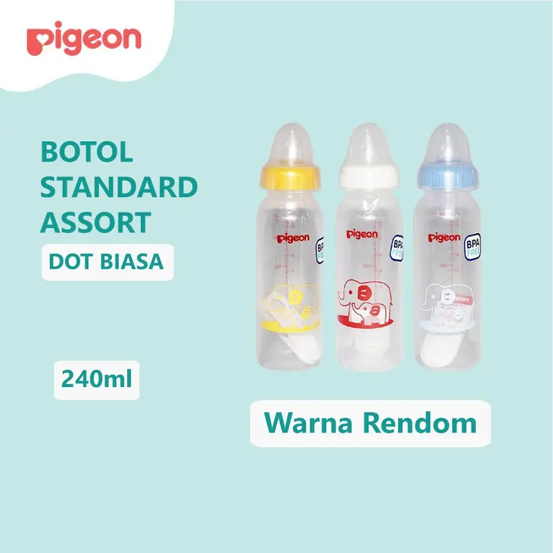 Pigeon Botol Assorted Standard / Botol Standart MM / Botol Susu Bayi 4