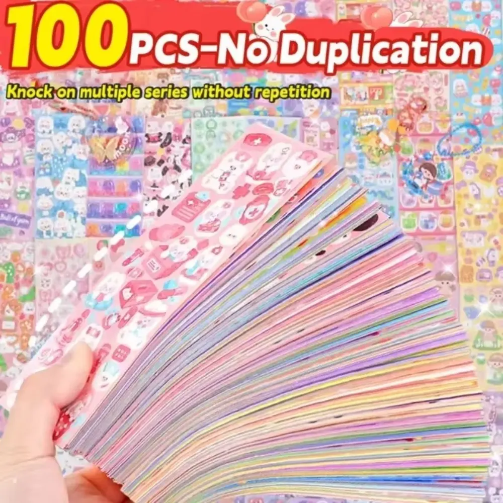 20Pcs New DIY Cartoon Stickers No Repeat Waterproof Water Cup Stickers Handbook Stickers School Office Stationery Supplies