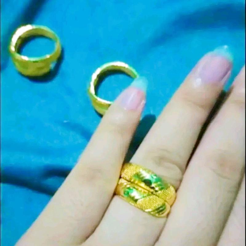 CINCIN ULAR TERBUAT DARI KOIN ASLI ANTI LUNTUR ANTI KARAT 1