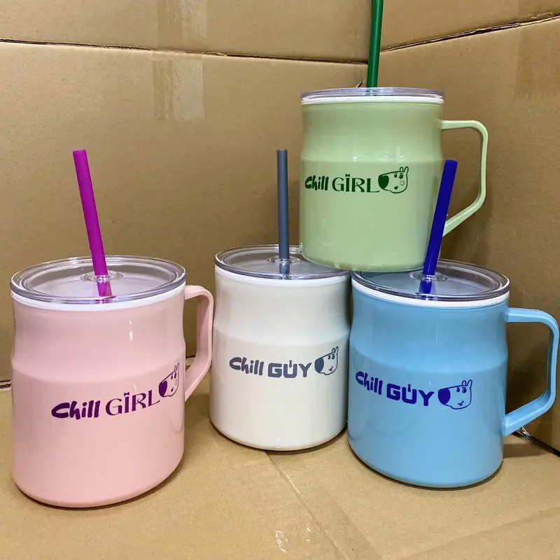 Ly giữ nhiệt 700ml Tân Lập Thành- kèm ống hút, nhựa 2 lớp giữ nhiệt tốt, thiết kế có quai cầm chắc chắn nhỏ gọn 3