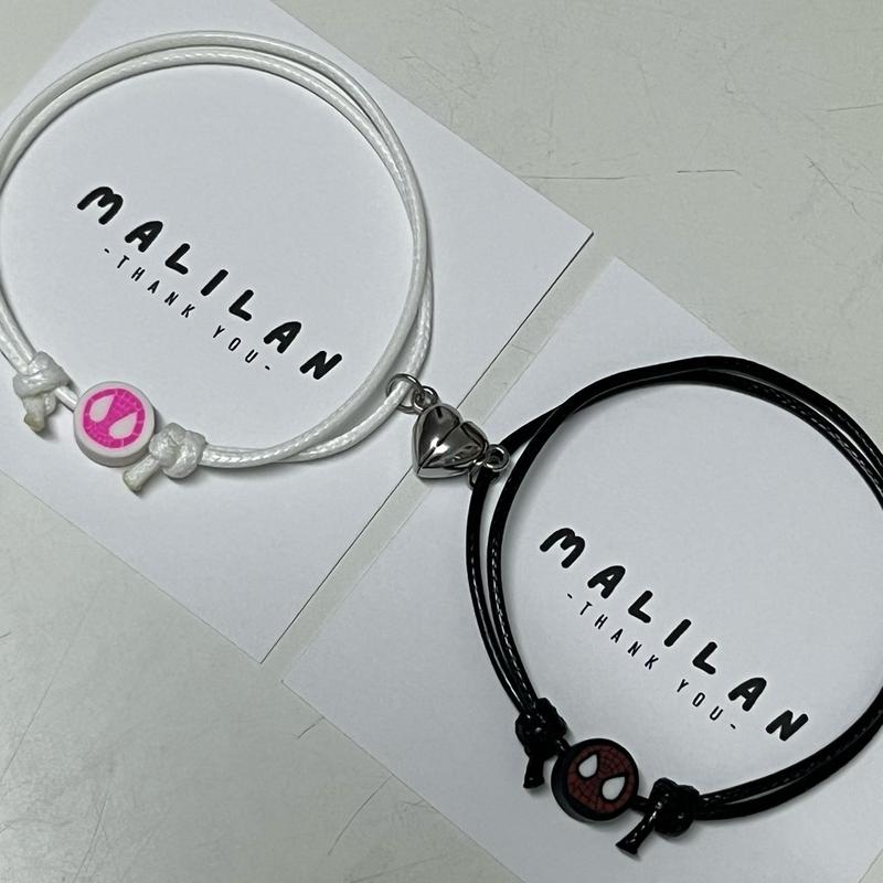 Vòng đeo tay Dây Rút Người Nhện Siêu Anh Hùng, Kang2ru, Thiết Kế Miles & Gwen 0