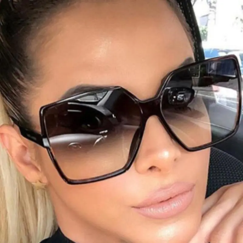 Oversized Fashion Sunglasses for Women, UV400 Protective Sunglasses, Ideal for Climbing and Outdoor Sports