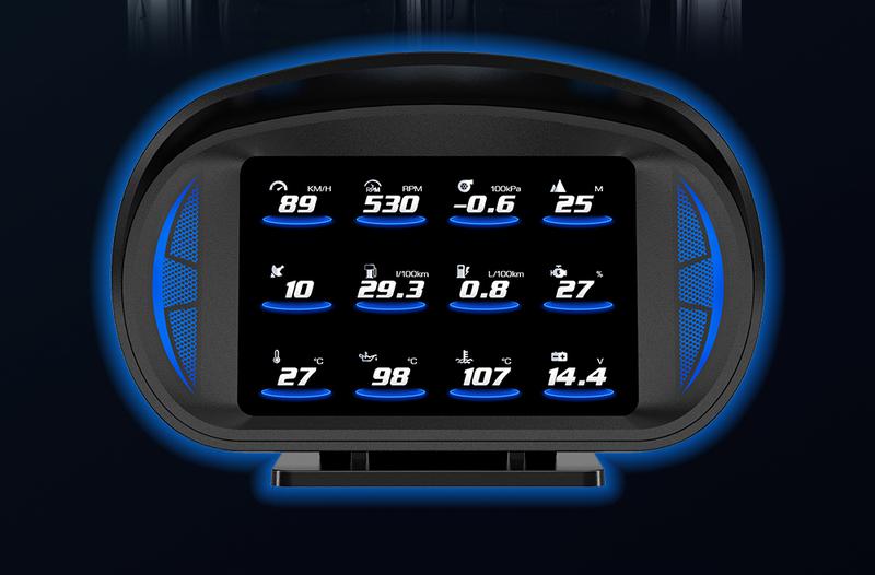 Product Introduction of Majesun P2 Car Digital Speedometer OBD2 GPS HUD Gauge Auto Display Alarm Water Oil Temperature Turbine Pressure on-board Computer 32
