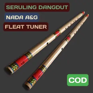 seruling dangdut bambu  nada dasar A dan G