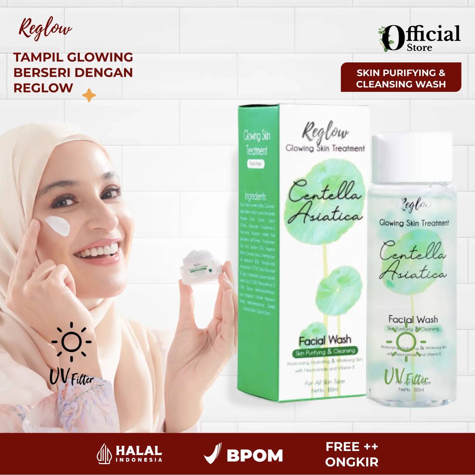 Reglow Skincare Dr Shindy Ori Facial Wash Flek Hitam Dan Glowing Serum Glowing Wajah Whitening Skincare 1 Paket Bpom Flek Hitam Facialwash Wajah Berminyak Kusam Skincare 1 Paket Untuk Kulit Berminyak Sabun Wajah Kulit Sensitif Jerawat