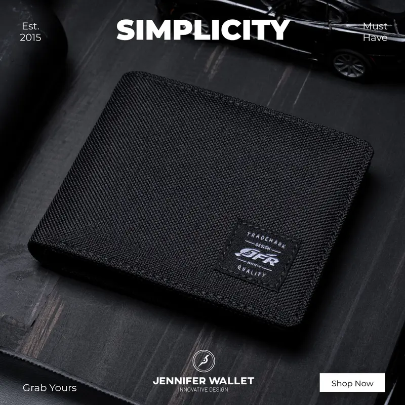 JFR Dompet Pria Bahan Kanvas JP10 5