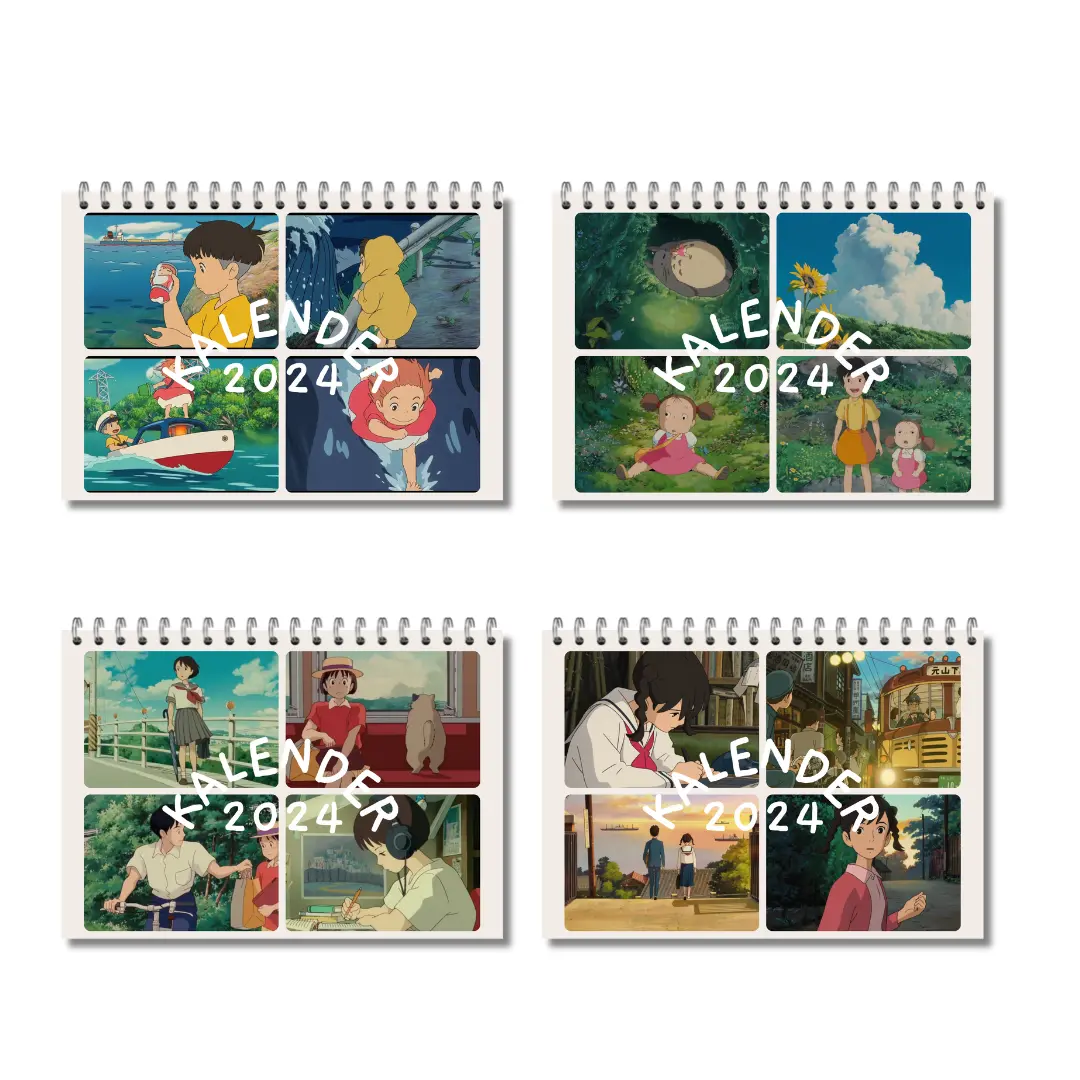 Kalender Dinding A4 Ghibli