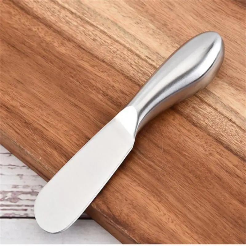 Product Introduction of Stainless Steel Butter Cutter Cheese Jam Spreaders Wipe Cream Cutter Utensil Multifunction Butter BreadKnife Kitchen Gadget Smooth Round 22