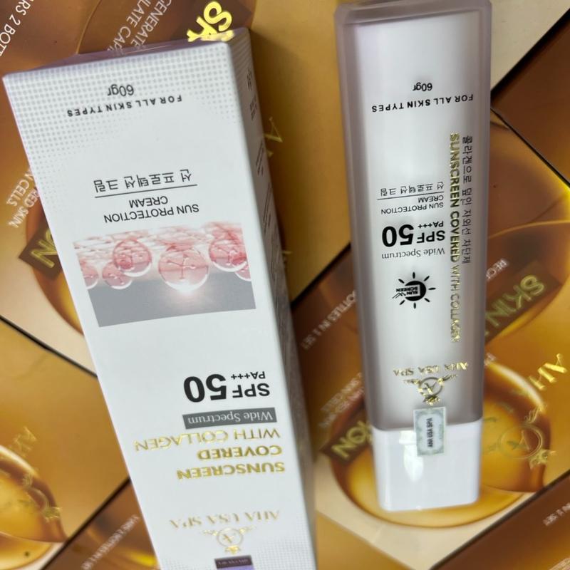 Sữa chống nắng phổ rộng AHA BEU, dành cho mọi loại da, Sunscreen Kem Chống Nắng Women , da mặt 6