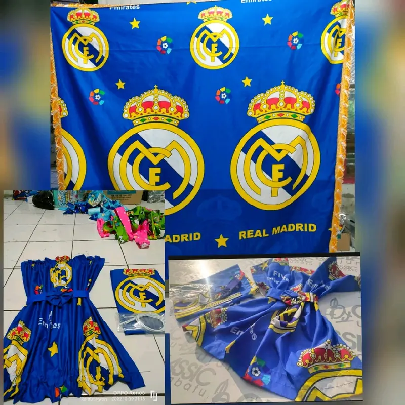 AKSESORIS kain flapon atap kabin 1 set tirai pintu motif terbaru 7