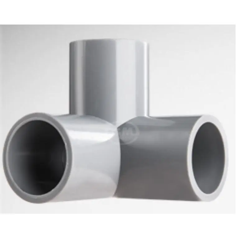 Co ống nước 3 nhánh, co góc 3 hướng PVC phi 21,27,34  Hàng Việt Nam chất lượng cao