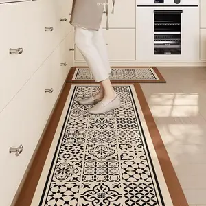 【BACA DESKRIPSI】1 PCS - BAIYI keset dapur tahan air dan tahan minyak,Keset dapur,keset dapur tanpa cuci,keset dapur tahan minyak,Keset dapur anti selip,keset lantai kulit,Karpet pintu masuk,Anti Selip,Tanpa Cuci keset,ukuran yang dapat disesuaikan