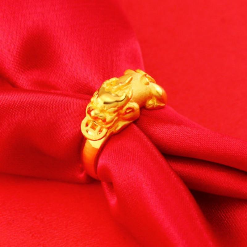 Product Introduction of Brass Gold-Plated 3d Hard Gold Pi Xiu Bracelet Imitation Gold Women's Bracelet Korean Gold-Plated Suit Fashion Beading 32