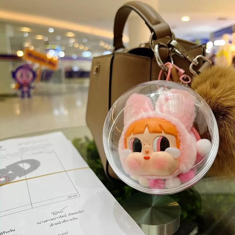 The Powerpuff Girls Vinyl Storage Ball Poke Ball Acrylic Ball 10cm Keychain Pendant Transparent Diaper Bag Doll Clothes 6