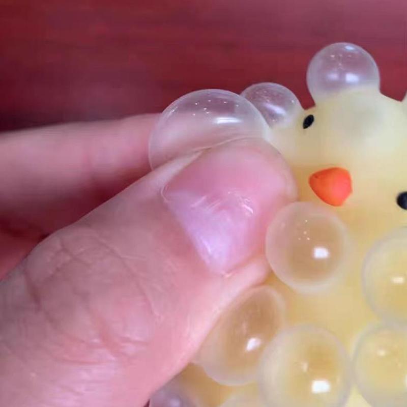 Cute Mini Chick Squeeze Toy Squeeze Bubbles Toys Fidget Toys Pinch Kneading Toy Stress Reliever Toys Kid Party Favor 6