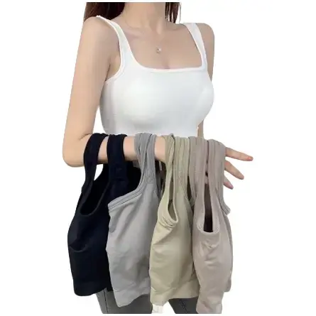 Hot - Áo bra thun cotton mềm mịn sẵn đệm ngực hot Top Nữ Top Nữ Women
