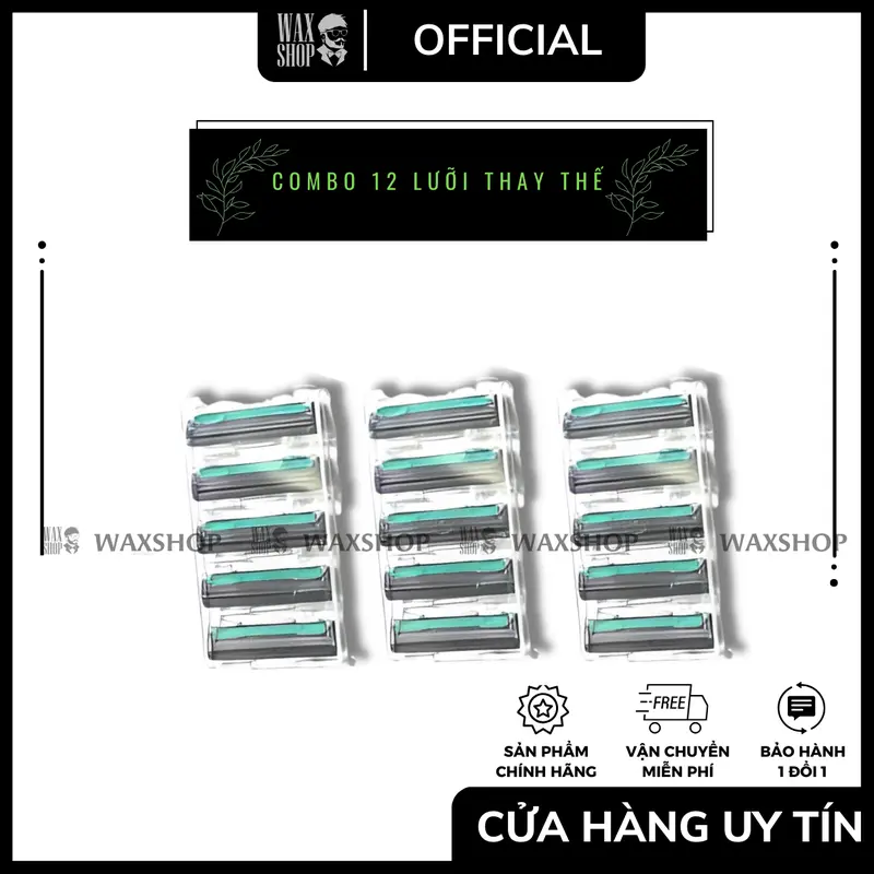 [ Mẫu Mới 2023 - Full Line ] Dao Cạo Râu Gilleitt Mach Classicc - Kèm 36 luoi + Lọ Kem - Hàng chính hãnġ - Bảo Hành - SL 7