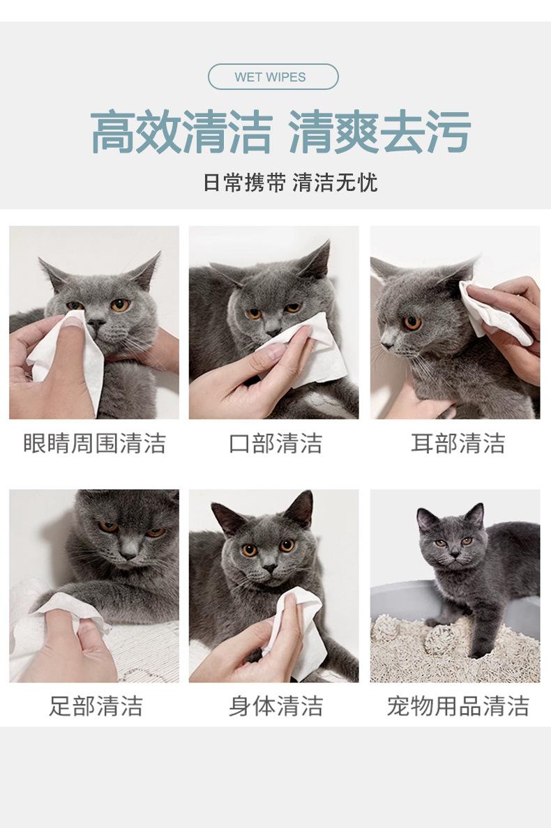 Product Introduction of Hot Sale 100% Bamboo Fiber Pet Cleaning Ear Eye Special Wipes Factory Customized Processing Labeling 2