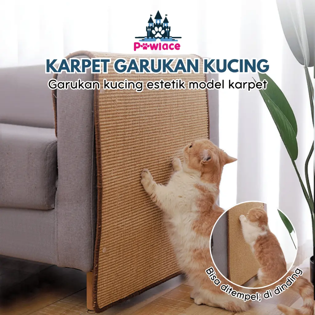 Pawlace Karpet Garukan Kucing Pelindung Sofa - Cat Scratching Matt Anti Slip - Garukan Kucing