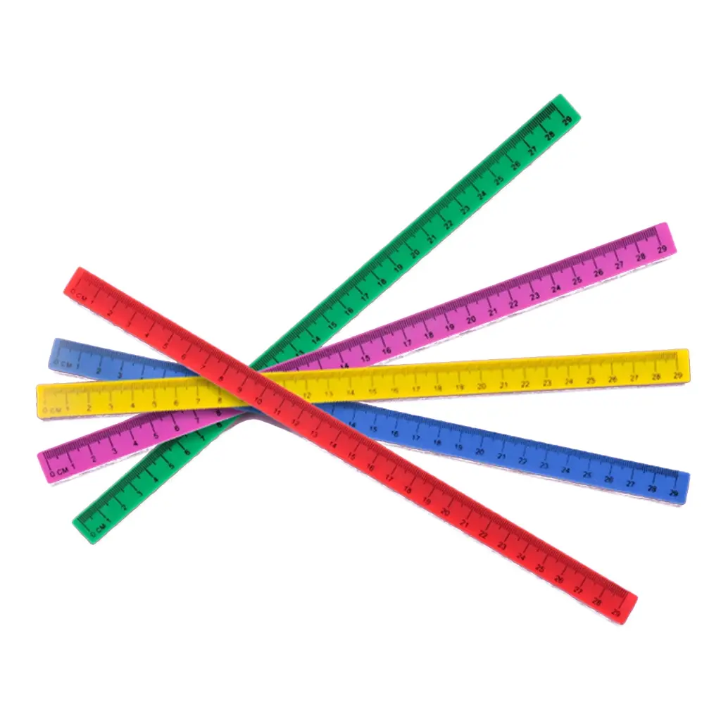 Whiteboard Magnetic Ruler 29cm Metric Blackboard Straight Rulers Measuring Tool