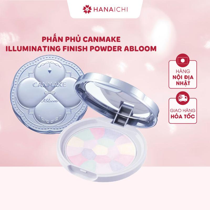  Phấn phủ Canmake Illuminating Finish Powder Abloom đa sắc kiềm dầu chống nắng SPF24 PA++ Nhật Bản Trang Điểm Cosmetic Women Nữ 