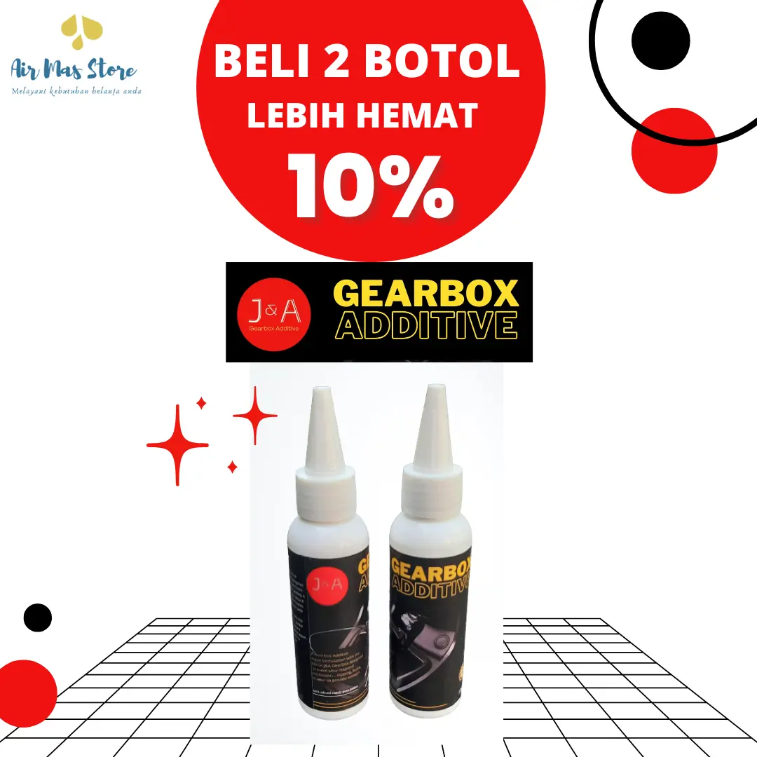 PAKET 2 BOTOL J&A GEARBOXX 75ML CAIRAN ADDITIVE PENAMBAH OLI MOBIL MATIC MENCEGAH MASALAH GIGI MOBIL MATIK BUNYI JEDUG DELAY NOT RESPON DAN MASALAH GIGI MATIK LAINNYA  PERAWATAN GIGI MOBIL MATIK Engine