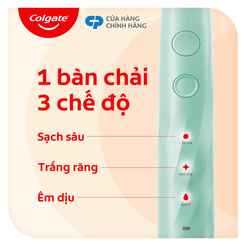 [DUY NHẤT 4-6.5]Bàn chải điện Colgate PULSE công nghệ sóng âm, sạch mảng bám, hỗ trợ Trắng Răng, pin 60 ngày 3
