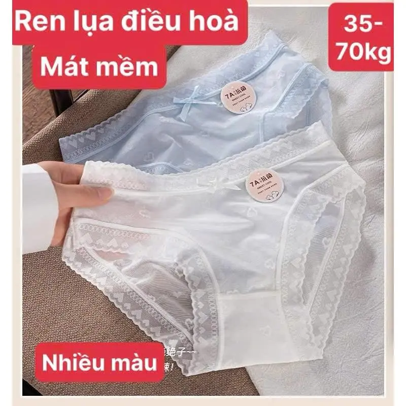 Combo 10 Quần Lót Nữ Ren Điều Hoà Thoáng Mát 7A ( Có Tách Lẻ 5), Chất Mịn Thoáng Mát  Women 7