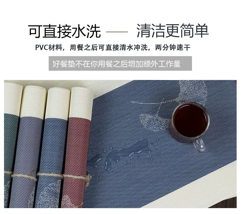 Product Introduction of Tấm Lót Bàn Ăn, Phong Cách Dân Tộc, Phong Cách Trung Quốc Mới, Đệm Bàn Ăn, Tấm Lót Chịu Nhiệt, Tấm Lót Phong Cách Phương Tây cao cấp, Không Thấm Nước, Tấm Lót Bộ Đồ Ăn, Tấm Lót Đế Lót Ly 3