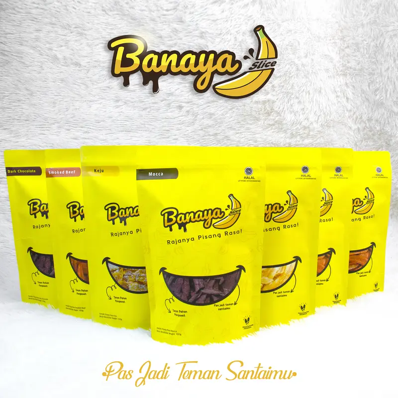 Keripik Pisang Banaya Slice Rasa Keju Manis 100 Gram 4