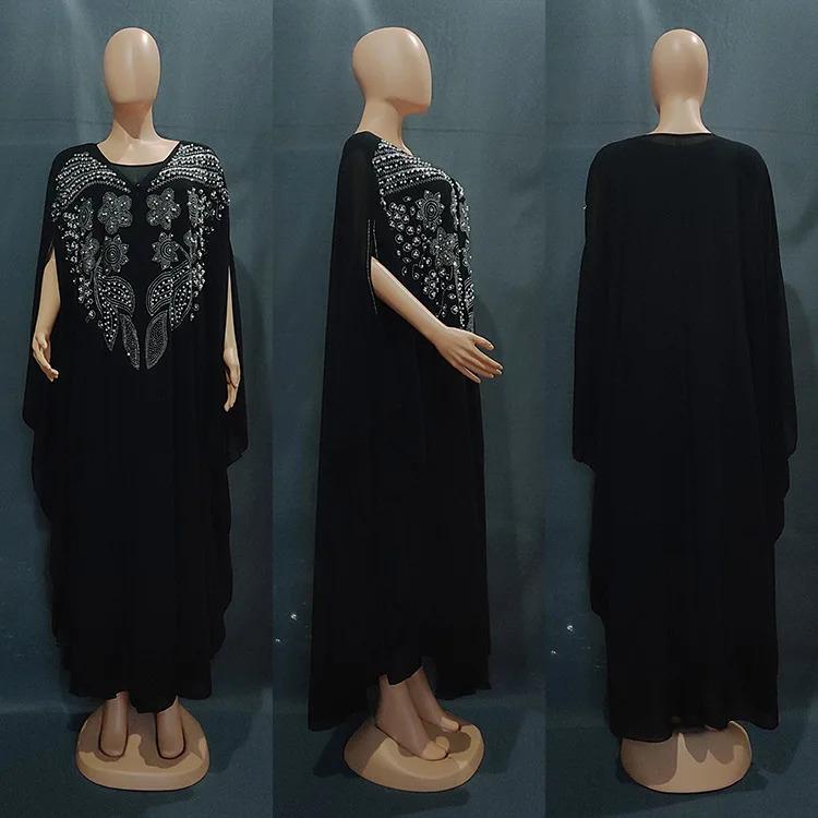 Product Introduction of 2024 Abayas for Women Dubai Luxury Chiffon Boubou Muslim Fashion Dress Caftan Wedding Party Occasions Long Abaya With Inner 15