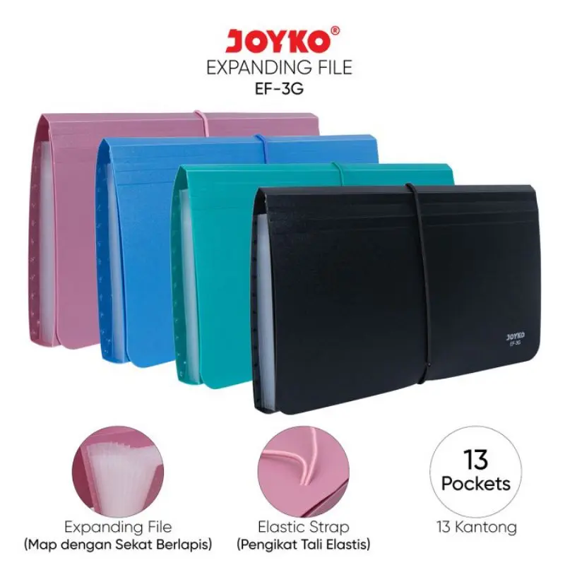 EXPANDING FILE MAP HARMONIKA JOYKO EF-3G ATAU EF-1426 GIRO 13 POCKET