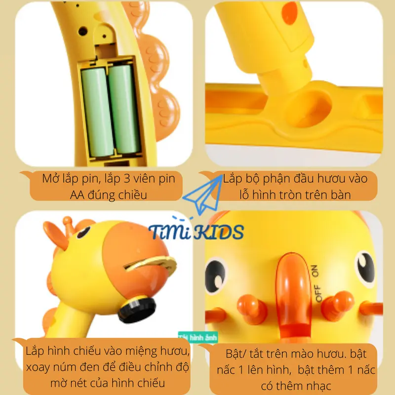 Máy chiếu đa năng, bàn vẽ thông minh có máy chiếu ảnh kèm nhạc cho bé tập tô tập vẽ HOT nhất 2022 4