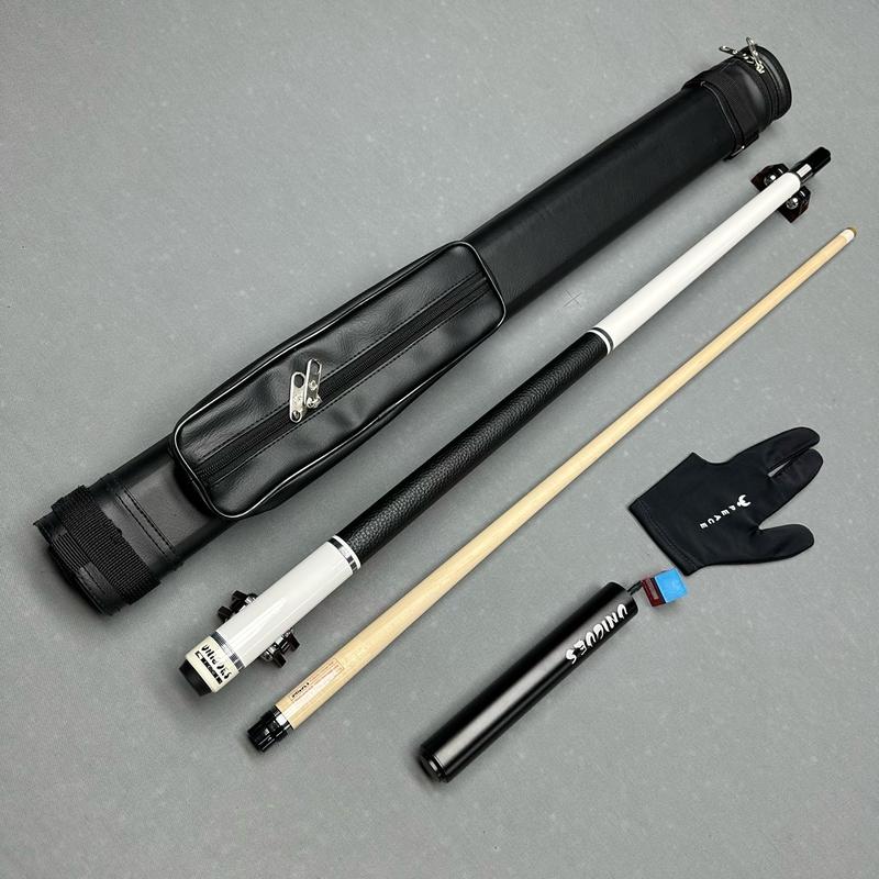 Cơ bida cao cấp Unicues tay bọc da - Tẩy Tiger kính ( Tặng kèm combo bao da phụ kiện và nối chuôi)