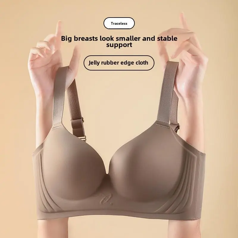 Áo Ngực Ngoại Cỡ Không Đường May, Dành Cho Nữ, Kích Thước 36-44BCD, Đặc Biệt Cho Ngoại Cỡ, Thu Nhỏ Ngực Lớn, Bó Sát, Nâng Ngực, Hỗ Trợ Bên, Chun, Chống Chảy Xệ, Áo Ngực