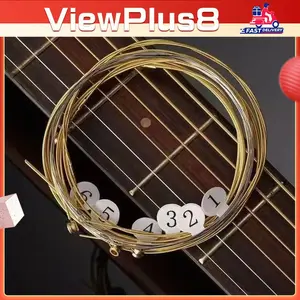 Senar Gitar Akustik Kuningan Original Anti Karat Set 6 String Brass Suara Jernih Tahan Lama Cocok Untuk Pemula Musisi Folk Dan Pertunjukan Panggung Musik Live