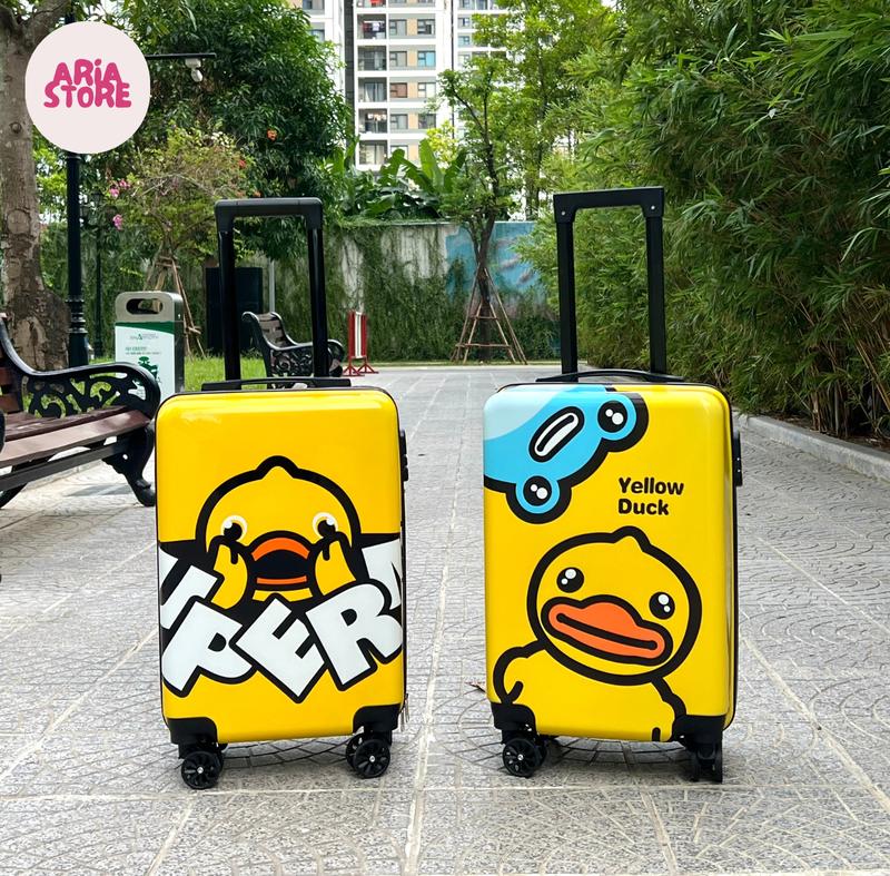 Vali Trẻ Em Size 20inch Hoạ Tiết Vịt Vàng B.Duck Nhựa ABS Cứng Cáp, Bền Chắc, Chịu Lực Tốt, 4 Bánh Xe