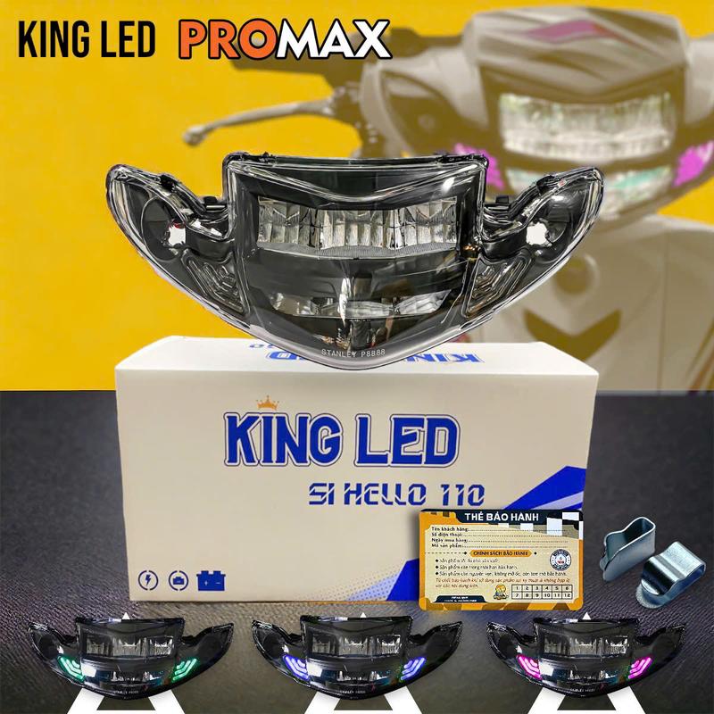 [ THÀNH DH ] Pha Led 2 Tầng King Led V2 [ TẶNG PAT KẸP + DOMI LED ] - Đèn Xe Máy Sirius