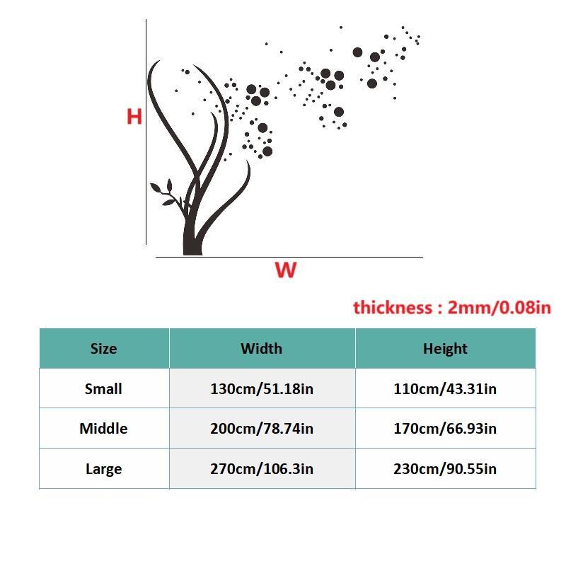 Product Introduction of Tree Branch 3D Pattern Wall Sticker, 1 Count Self Adhesive Wall Decal, Wall Art Decorative Sticker for Home Living Room Bedroom 1