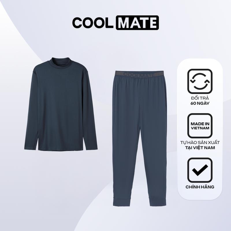Combo Áo giữ nhiệt + Quần giữ nhiệt Brush Poly Giữ ấm - Coolmate