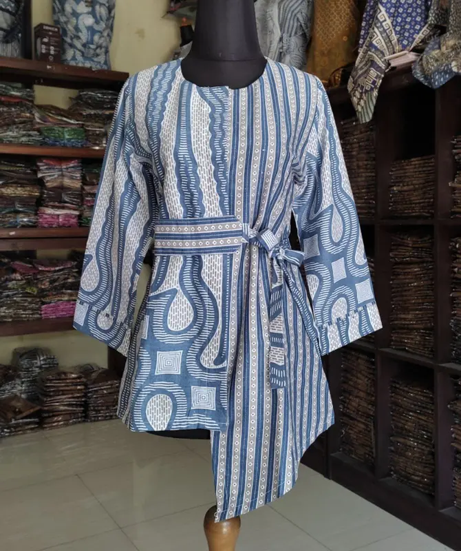 Blouse Songket Atasan Batik Jumbo Baju Busui Baju Busui 4