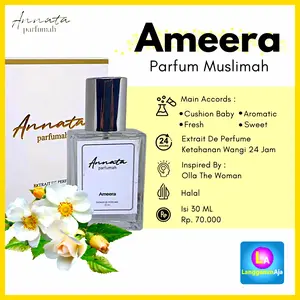 Parfum Annata AMEERA Minyak Wangi Perempuan Non Alkohol Tahan Lama 24 Jam Perfume Terwangi