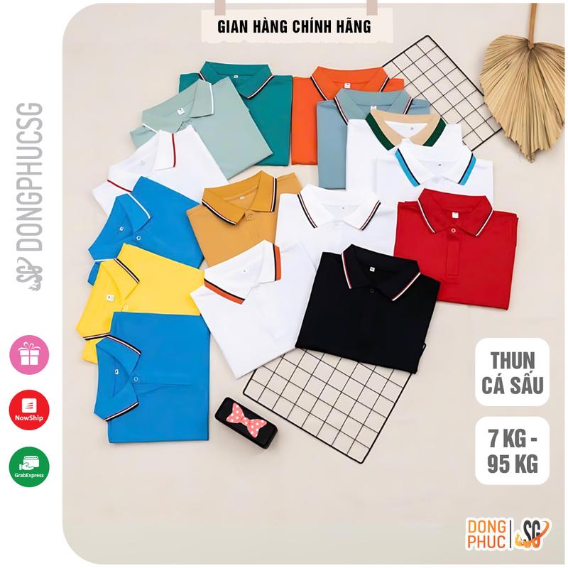 Áo gia đình có cổ polo chất vải cá sấu thái mát mẻ đủ size làm đồng phục cổ trụ thanh lịch A3S DONGPHUCSG
